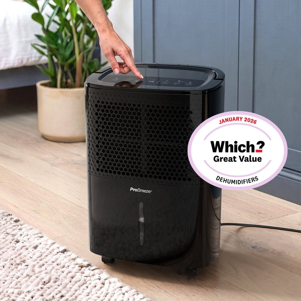12L Dehumidifier with Built-in Humidistat - Black
