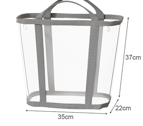 Clear Mesh Laundry Tote Bag