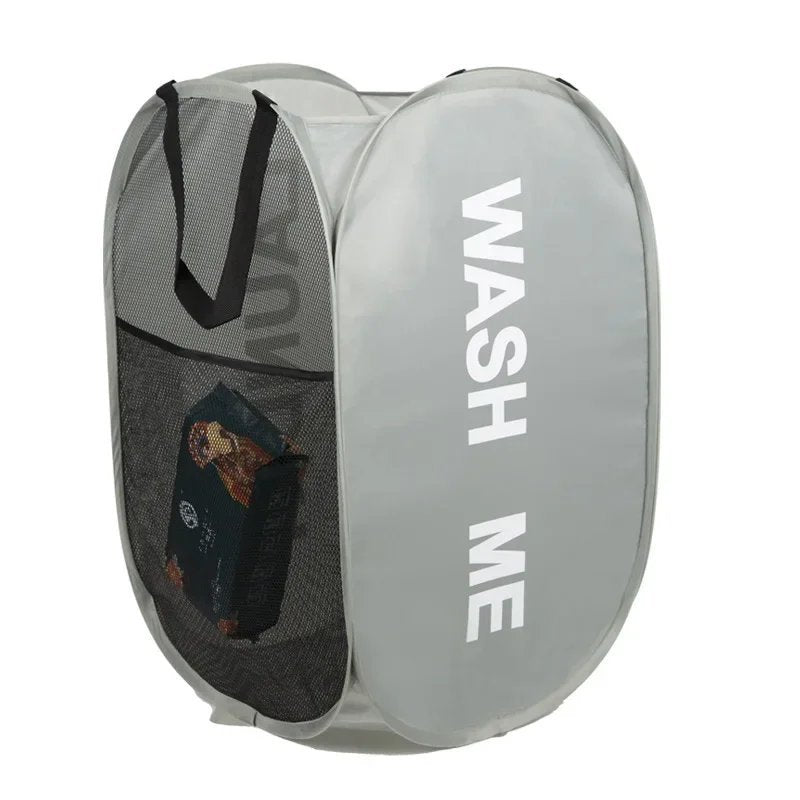 Grey Pop-Up Laundry Hamper