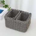 Grey Woven Storage Basket Set of Three