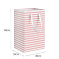 Pink Stripe 75 Litre Laundry Basket